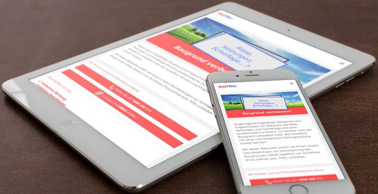 Neue Webseite für SoilTec AG
