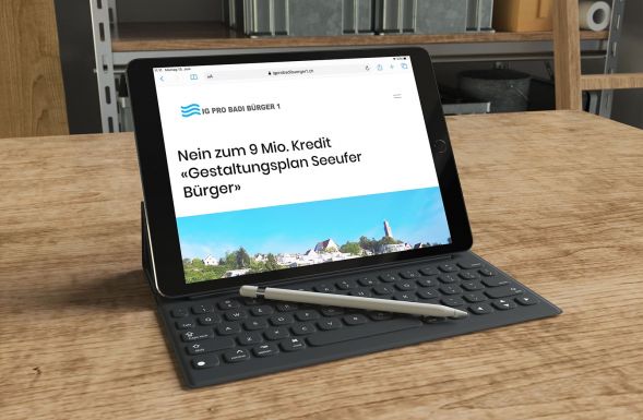 Online Auftritt für eine Interessengemeinschaft in Thalwil