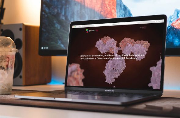 Modernes Webdesign für die discoveric bio group