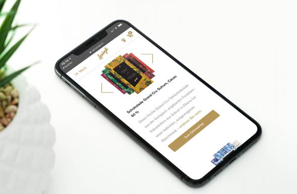Sprüngli Tafelschokoladen mittels «3D Carousel» präsentiert