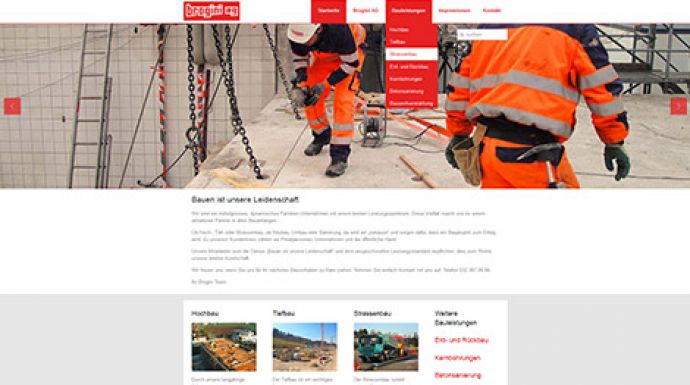 Neuer Webauftritt für Brogini AG
