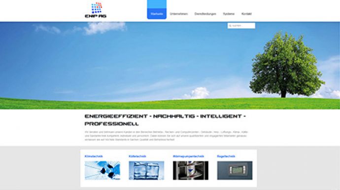 Neuer Webauftritt mit responsive Webdesign für die ENIP AG