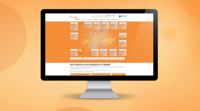 Französisches Webportal für die iPhone Klinik