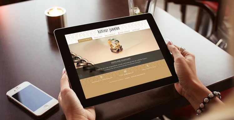 Das neue Webportal für Kohinor Juwelen AG