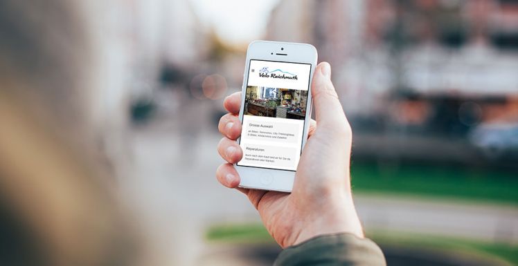 Modernes responsive Webdesign für Velo Reichmuth AG