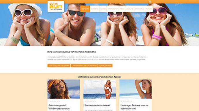 Neuer Webauftritt für Quick-Sun Solarien AG