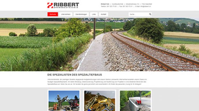 Neue Webpräsenz für Ribbert AG