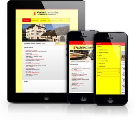 Responsive Webdesign für den VVRS – Verkehrsverein Richterswil / Samstagern