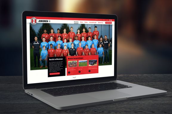 Das wird die neue Webseite für die Junioren des FCRJ