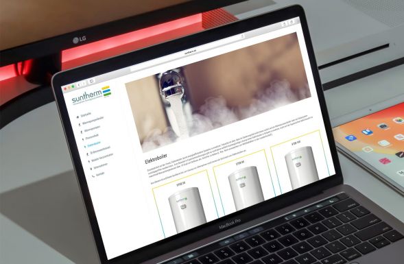 Responsives, modernes Webdesign für die Suntherm AG
