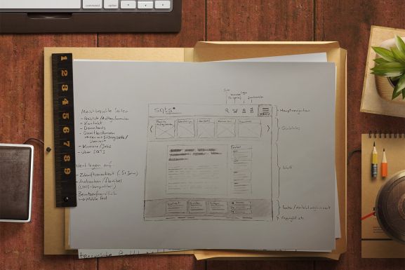 Vorabdesign - von der Bleistiftskizze zur Webseite