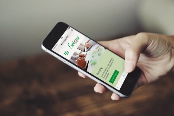 Webauftritt mit Payroll-Rechner für die Fortuna Payroll GmbH